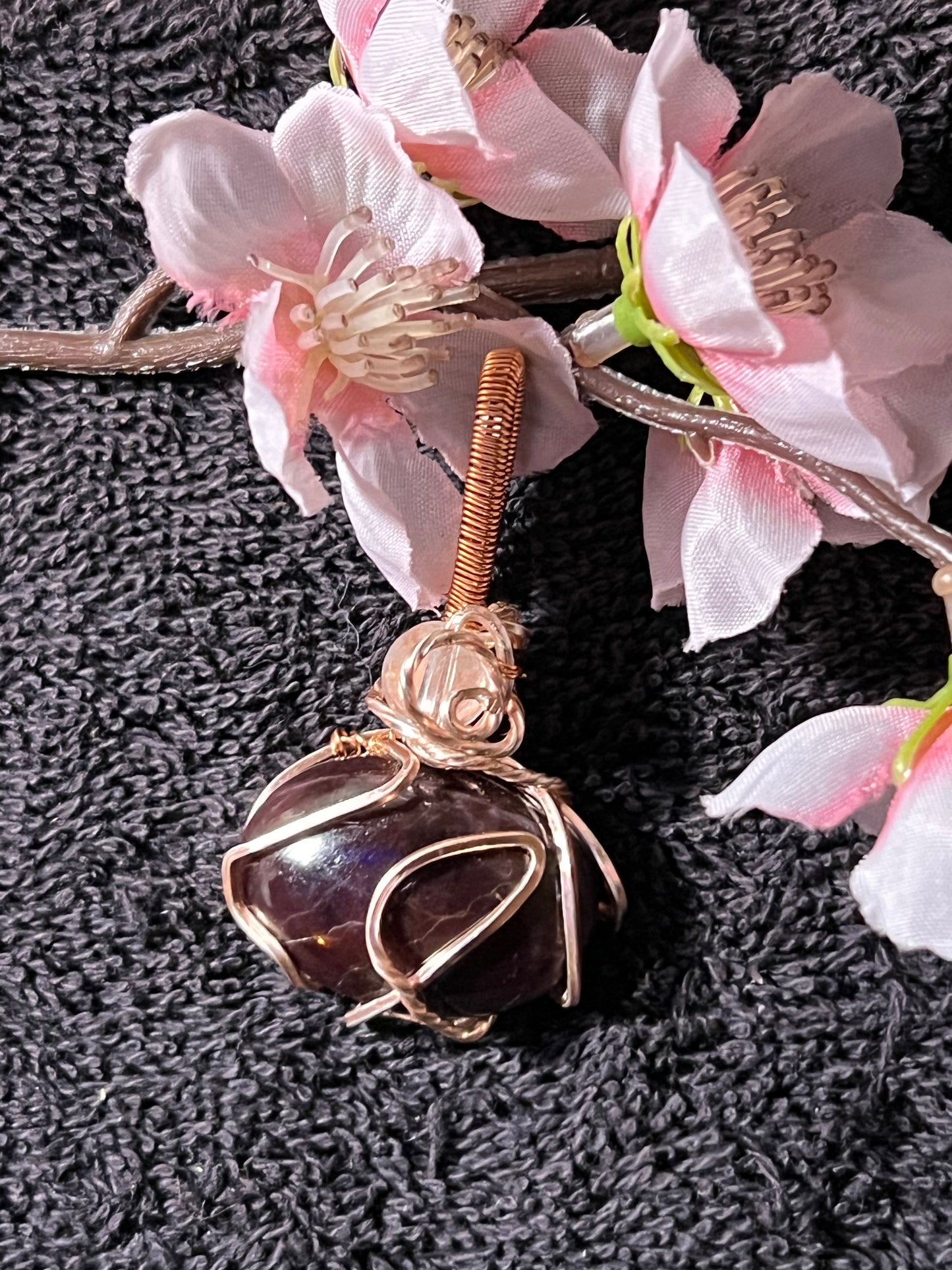 Garnet & Rose Quartz Pendant