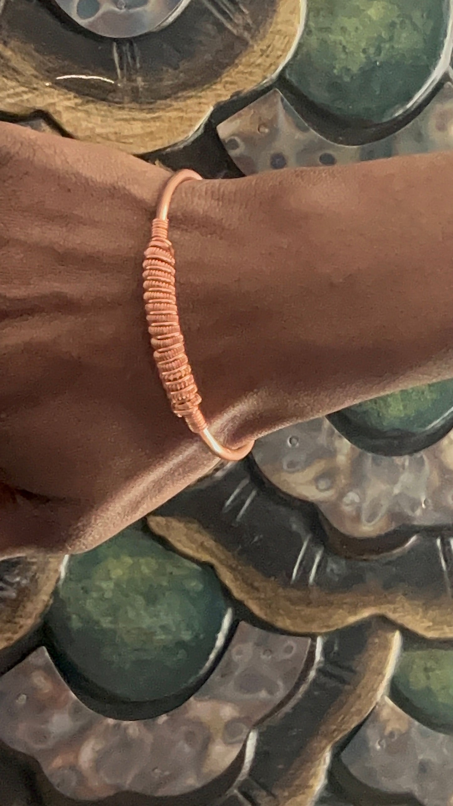 Copper Coiled Bracelet