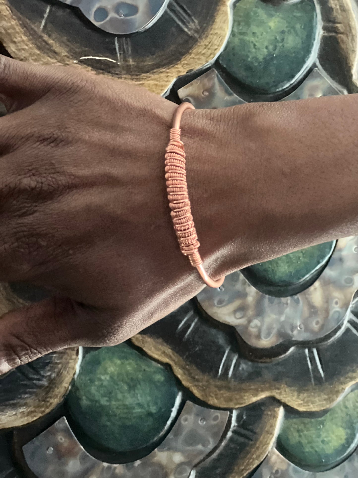 Copper Coiled Bracelet