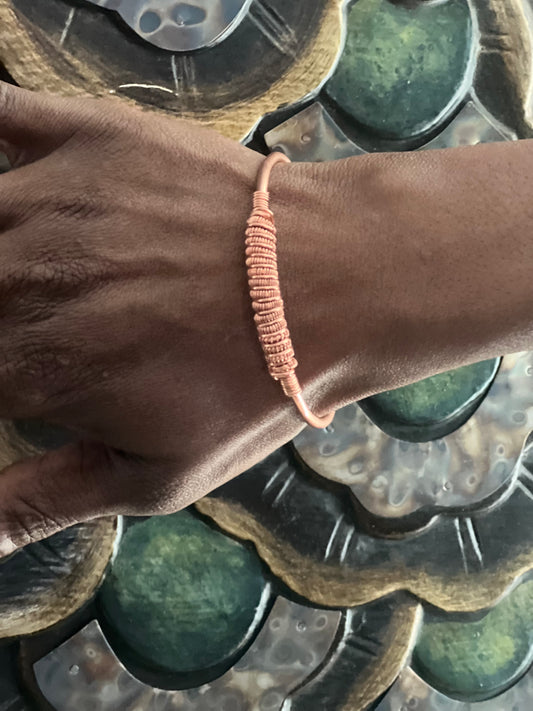 Copper Coiled Bracelet