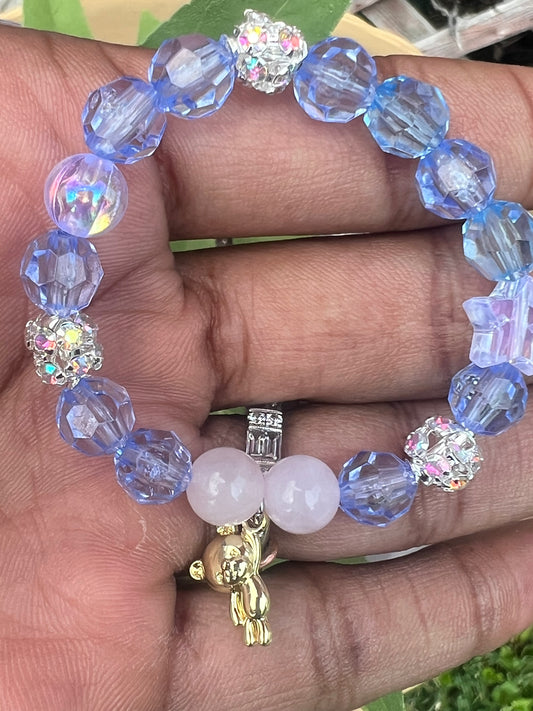 Children's Bracelet with Rose Quartz