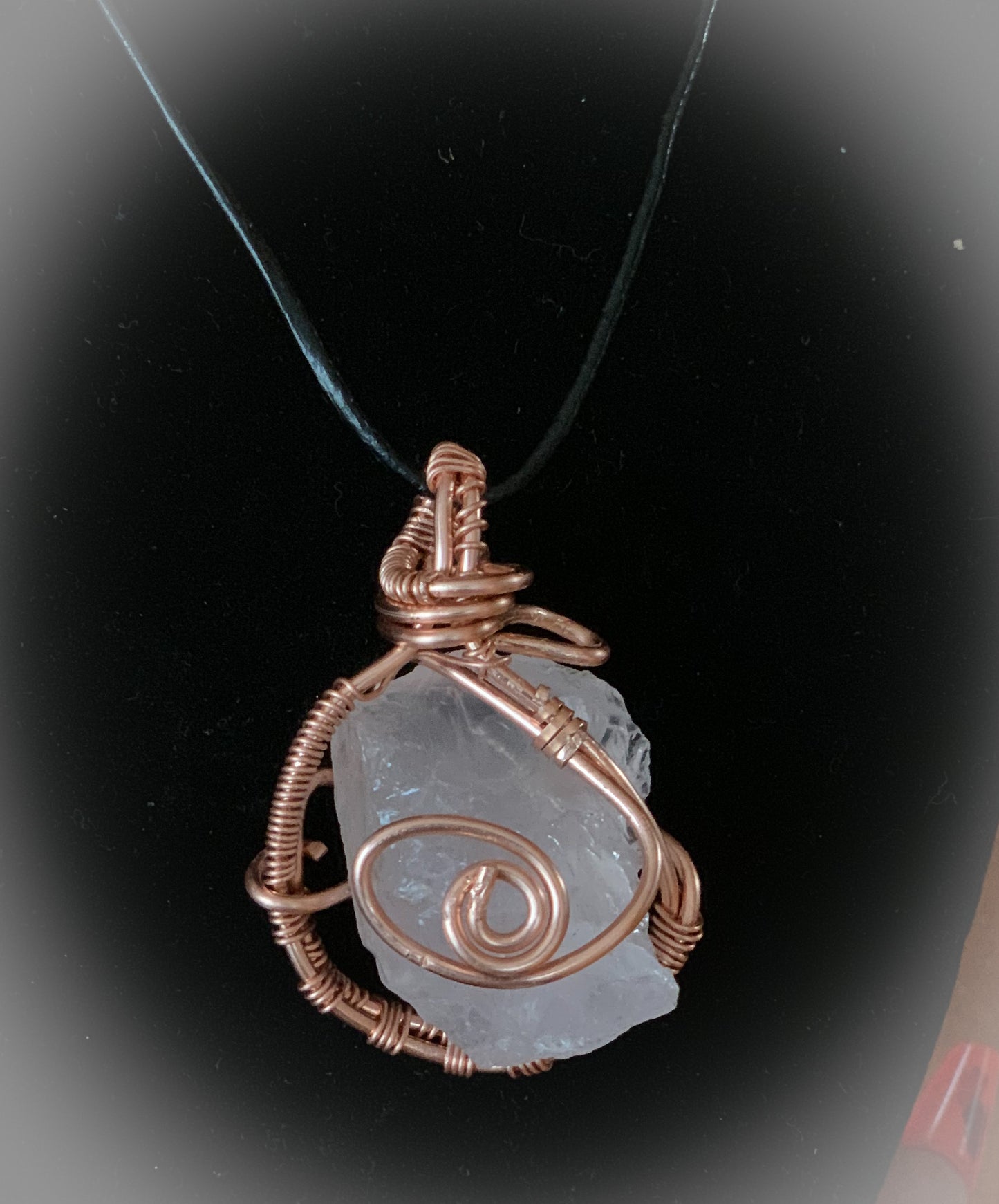 Raw Rose Quartz Pendant